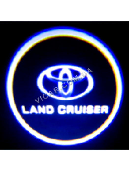 Логотип led в карту дверей Toyota Land Cruiser 